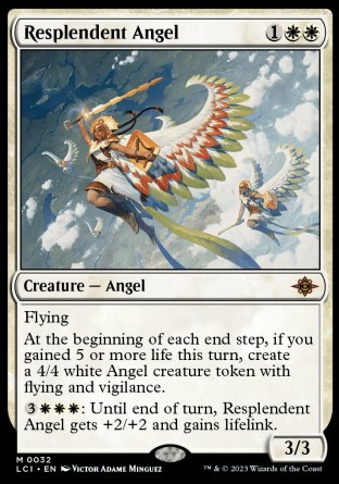 (032) Magic The Gathering The Lost Caverns of Ixalan Single: Resplendent Angel Holo Mythic