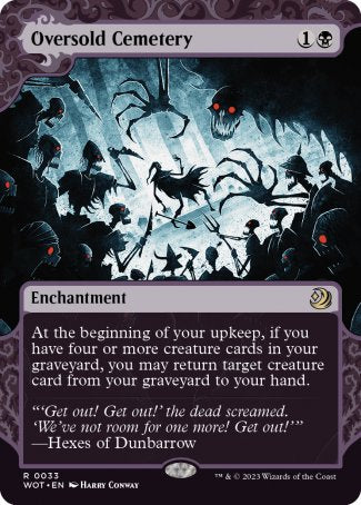 (033) Magic The Gathering Enchanting Tales Single: Oversold Cemetery Rare