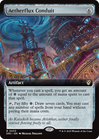 (033) Magic The Gathering Commander: Aetherdrift: Extras Single: Aetherflux Conduit Rare