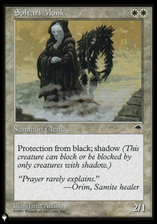 (000) Magic The Gathering The List Single: Soltari Monk Uncommon