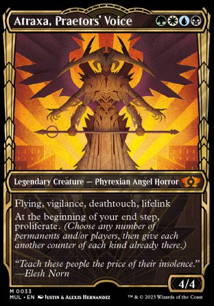 (033) Magic The Gathering Multiverse Legends Single: Atraxa, Praetors' Voice (V.1) Mythic