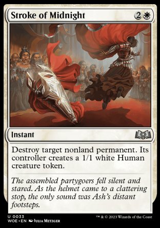 (033) Magic The Gathering Wilds of Eldraine Single: Stroke of Midnight Holo Uncommon