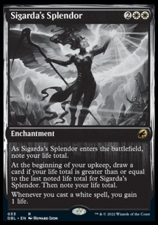 (033) Magic The Gathering Innistrad: Double Feature Single: Sigarda's Splendor Rare