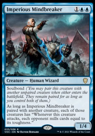 (033) Magic The Gathering Commander: Innistrad: Crimson Vow Single: Imperious Mindbreaker (V.1) Rare