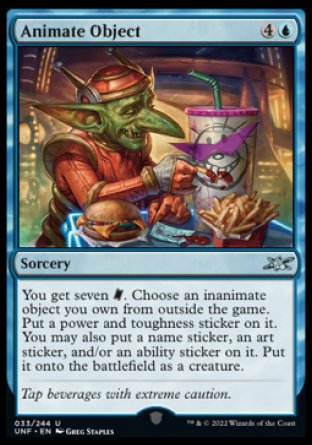 (033) Magic The Gathering Unfinity Single: Animate Object Uncommon
