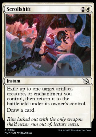 (034) Magic The Gathering March of the Machine Single: Scrollshift Holo Common