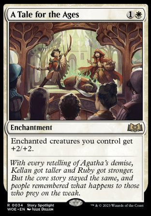 (034) Magic The Gathering Wilds of Eldraine Single: A Tale for the Ages Holo Rare