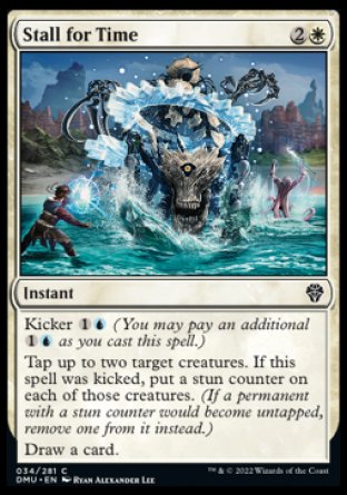 (034) Magic The Gathering Dominaria United Single: Stall for Time Holo Common