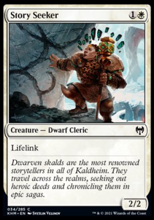 (034/285) Magic The Gathering Kaldheim Single: Story Seeker Common