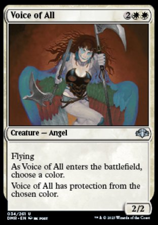 (034) Magic The Gathering Dominaria Remastered Single: Voice of All Holo Uncommon