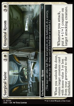 (034) Magic The Gathering Duskmourn: House of Horror Single: Surgical Suite // Hospital Room Holo Uncommon