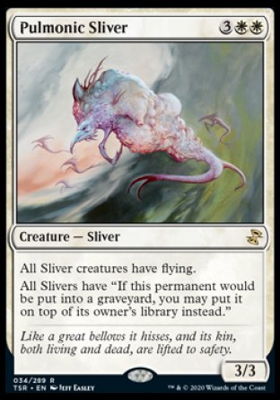 (034/289) Magic The Gathering Time Spiral Remastered Single: Pulmonic Sliver Holo Rare
