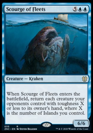 (035) Magic The Gathering Commander: Zendikar Rising Single: Scourge of Fleets Rare