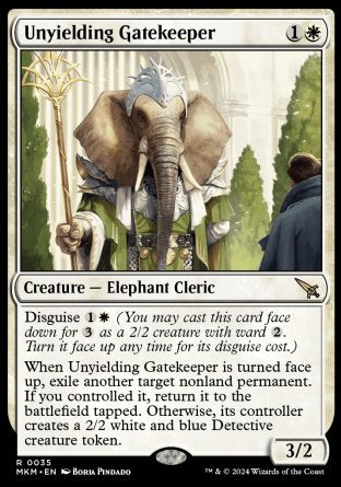(035) Magic The Gathering Murders at Karlov Manor Single: Unyielding Gatekeeper Holo Rare