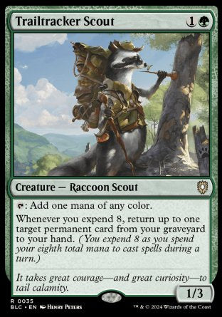 (035) Magic The Gathering Commander: Bloomburrow Single: Trailtracker Scout Rare