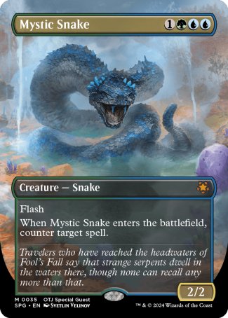 (035) Magic The Gathering Special Guests Single: Mystic Snake Holo Mythic