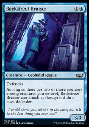 (035) Magic The Gathering Streets of New Capenna Single: Backstreet Bruiser Holo Common