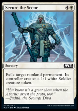 (035) Magic The Gathering Core 2021 Single: Secure the Scene Holo Common