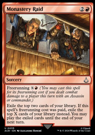 (035) Magic The Gathering Universes Beyond: Assassin's Creed Single: Monastery Raid Uncommon