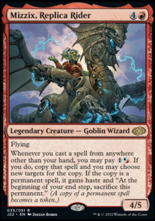 (035) Magic The Gathering Jumpstart 2022 Single: Mizzix, Replica Rider Rare