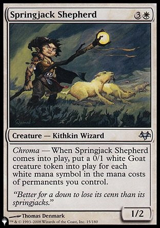 (015) Magic The Gathering The List Single: Springjack Shepherd Uncommon