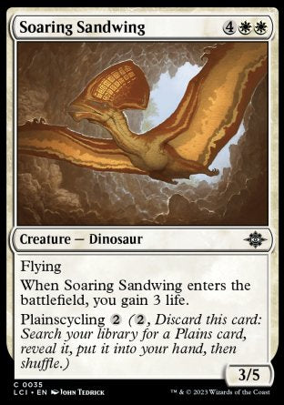 (035) Magic The Gathering The Lost Caverns of Ixalan Single: Soaring Sandwing Holo Common