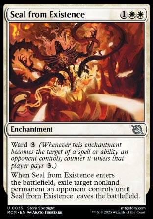 (035) Magic The Gathering March of the Machine Single: Seal from Existence Uncommon