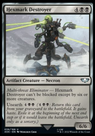 (036) Magic The Gathering Universes Beyond: Warhammer 40000 Single: Hexmark Destroyer Holo Uncommon