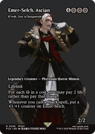 (036) Magic The Gathering Magic: The Gathering - FINAL FANTASY Through the Ages Single: K'rrik, Son of Yawgmoth Rare
