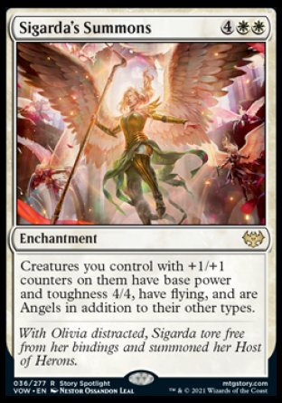 (036) Magic The Gathering Innistrad: Crimson Vow Single: Sigarda's Summons Rare