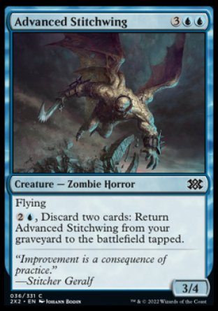 (036) Magic The Gathering Double Masters 2022 Single: Advanced Stitchwing Common