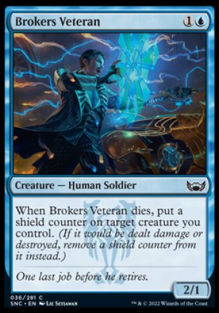 (036) Magic The Gathering Streets of New Capenna Single: Brokers Veteran Common