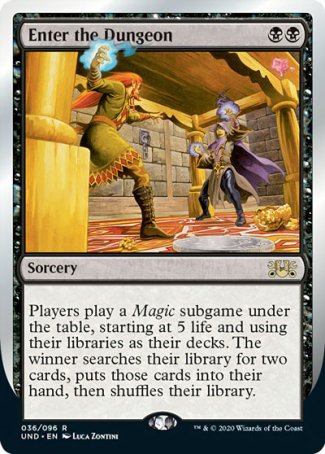 (036/096) Magic The Gathering Unsanctioned Single: Enter the Dungeon Holo Rare