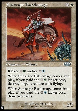 (016) Magic The Gathering The List Single: Sunscape Battlemage Uncommon
