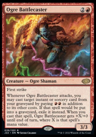 (036) Magic The Gathering Jumpstart 2022 Single: Ogre Battlecaster Rare