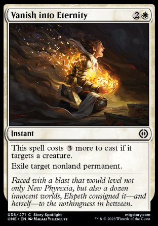 (036) Magic The Gathering Phyrexia: All Will Be One Single: Vanish into Eternity Holo Common