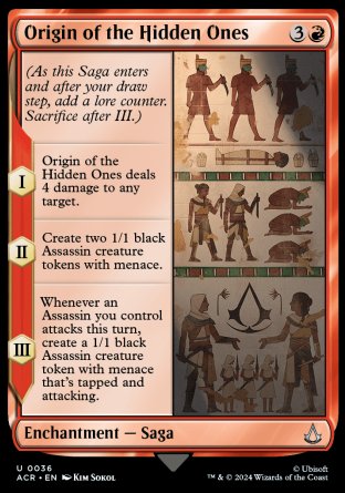 (036) Magic The Gathering Universes Beyond: Assassin's Creed Single: Origin of the Hidden Ones Uncommon