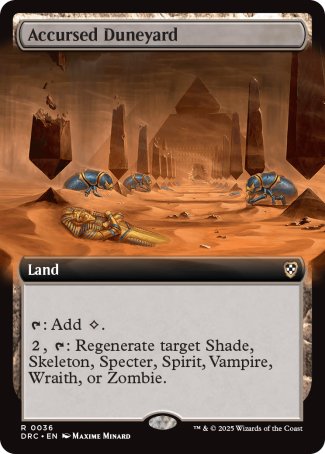 (036) Magic The Gathering Commander: Aetherdrift: Extras Single: Accursed Duneyard Rare