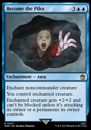 (037) Magic The Gathering Universes Beyond: Doctor Who Single: Become the Pilot Holo Rare