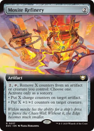 (037) Magic The Gathering Commander: Edge of Eternities: Extras Single: Moxite Refinery Rare