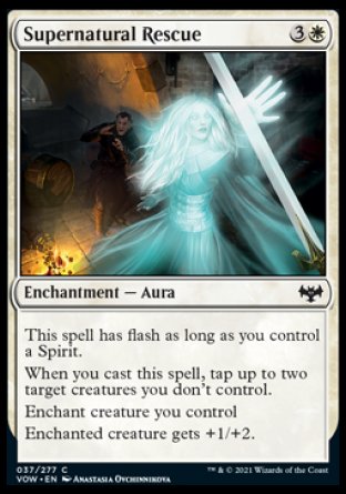 (037) Magic The Gathering Innistrad: Crimson Vow Single: Supernatural Rescue Common