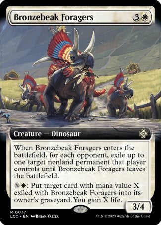 (037) Magic The Gathering Commander: The Lost Caverns of Ixalan: Extras Single: Bronzebeak Foragers Rare
