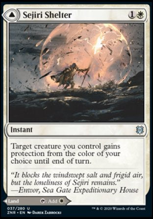 (037/280) Magic The Gathering Zendikar Rising Single: Sejiri Shelter // Sejiri Glacier Holo Uncommon