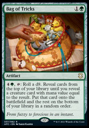 (037) Magic The Gathering Commander: Adventures in the Forgotten Realms Single: Bag of Tricks Rare