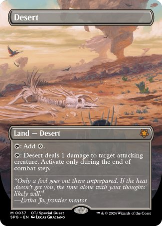 (037) Magic The Gathering Special Guests Single: Desert Holo Mythic