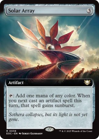 (038) Magic The Gathering Commander: Edge of Eternities: Extras Single: Solar Array Rare