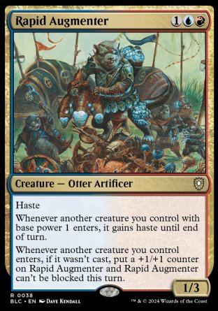 (038) Magic The Gathering Commander: Bloomburrow Single: Rapid Augmenter Rare