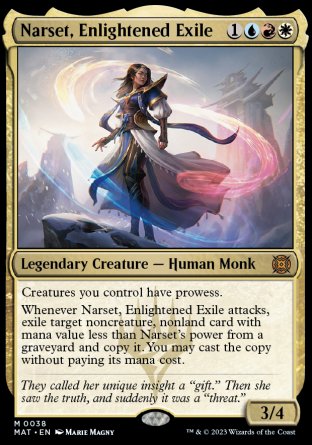 (038) Magic The Gathering March of the Machine: The Aftermath Single: Narset, Enlightened Exile Holo Mythic