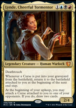 (038) Magic The Gathering Commander: Innistrad: Midnight Hunt Single: Lynde, Cheerful Tormentor (V.1) Mythic