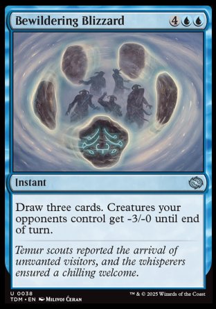 (038) Magic The Gathering Tarkir: Dragonstorm Single: Bewildering Blizzard Uncommon